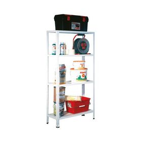 Regalux Metal 160x84x30 cm Beyaz 4 Katlı Raf