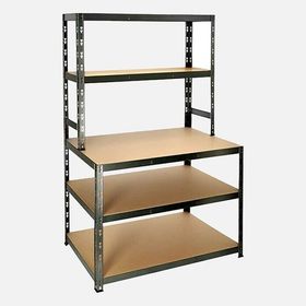 Regalux Metal 180x100x60 cm Açık Kahve 5 Katlı Raf