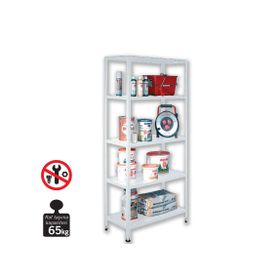 Regalux Metal 188x100x45 cm Beyaz 5 Katlı Raf