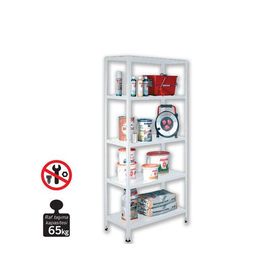 Regalux Metal 188x100x45 cm Beyaz 5 Katlı Raf