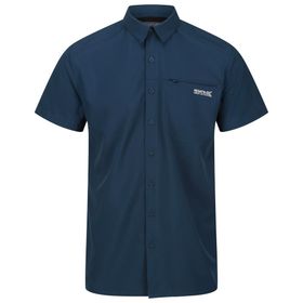 Regatta Kioga II Erkek Mavi Polo Yaka Gömlek