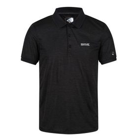 Regatta Remex II Siyah Polo Yaka Erkek T-Shirt