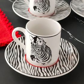 Regna Home Harmony Zebra 6 Kişilik Kahve Fincan Takımı