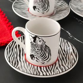 Regna Home Harmony Zebra 6 Kişilik Kahve Fincan Takımı
