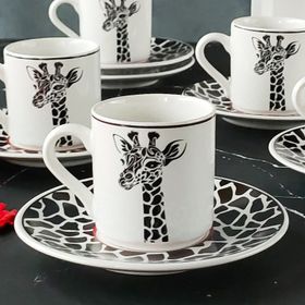 Regna Home Harmony Zürafa 6 Kişilik Kahve Fincan Takımı