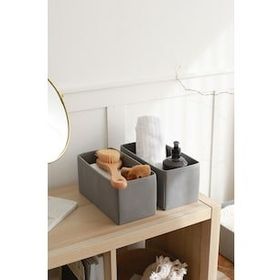 Rek Home 2'li Gri Çocuk Odası Dolap Çekmece Içi Çamaşır Düzenleyici Saklama Kutusu Organizer