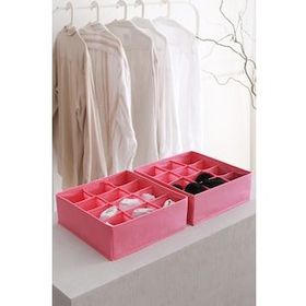 Rek Home 2'li Pembe Çocuk Odası Dolap Çekmece İçi Çamaşır Çorap Düzenleyici Petek Akordiyon Organizer