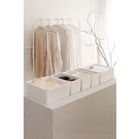 Rek Home 6'lı Beyaz Çocuk Odası Dolap Çamaşır Çekmece İçi Düzenleyici Saklama Kutusu Organizer