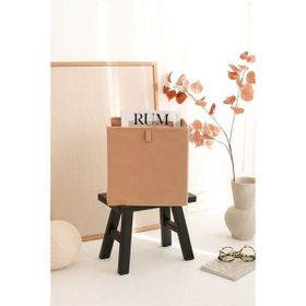 Rek Home Bej Dolap İçi Çamaşır Oyuncak Düzenleyici Katlanır 28x28x28 cm Saklama Kutusu Organizer