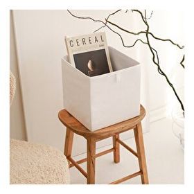 Rek Home Beyaz Dolap İçi Çamaşır Oyuncak Düzenleyici Katlanır 28x28x28 cm Saklama Kutusu Organizer