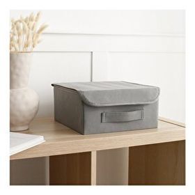 Rek Home Gri Kapaklı Dolap Çekmece İçi Takı Makyaj Çamaşır Katlanır Saklama Kutusu Organizer
