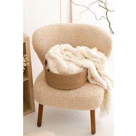 Rek Home Jüt Halat Düzenleyici Saklama Dekoratif 35x15 cm Hasır Sepet Organizer