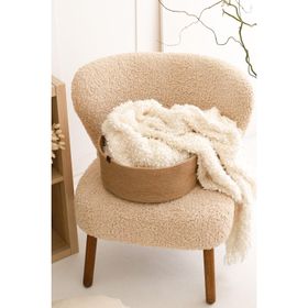 Rek Home Jüt Halat Düzenleyici Saklama Dekoratif 35x15 cm Hasır Sepet Organizer