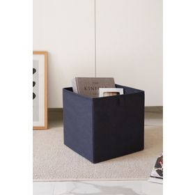 Rek Home Lacivert Dolap İçi Çamaşır Oyuncak Düzenleyici Katlanır 28x28x28 cm Saklama Kutusu Organizer