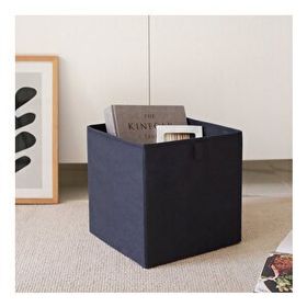 Rek Home Lacivert Dolap İçi Çamaşır Oyuncak Düzenleyici Katlanır 28x28x28 cm Saklama Kutusu Organizer