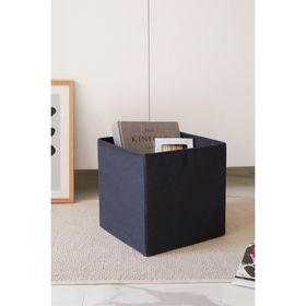 Rek Home Lacivert Dolap İçi Çamaşır Oyuncak Düzenleyici Katlanır 28x28x28 cm Saklama Kutusu Organizer