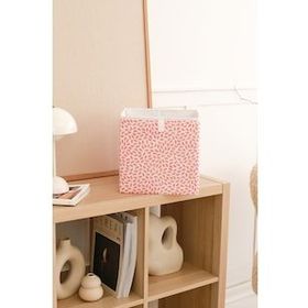Rek Home Pudra Yapraklı Çocuk Odası Oyuncak Düzenleyici Katlanır 28x28x28 cm Saklama Kutusu Organizer