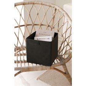 Rek Home Siyah Dolap İçi Çamaşır Oyuncak Düzenleyici Katlanır Saklama 28x28x28 cm Kutusu Organizer