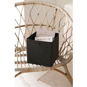 Rek Home Siyah Dolap İçi Çamaşır Oyuncak Düzenleyici Katlanır Saklama 28x28x28 cm Kutusu Organizer