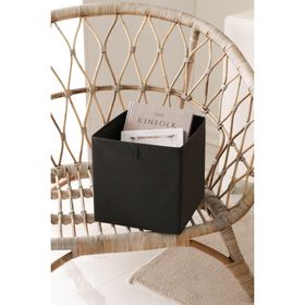 Rek Home Siyah Dolap İçi Çamaşır Oyuncak Düzenleyici Katlanır Saklama 28x28x28 cm Kutusu Organizer