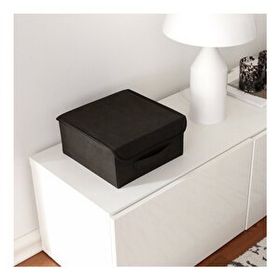 Rek Home Siyah Kapaklı Dolap Çekmece İçi Takı Makyaj Çamaşır Katlanır Saklama Kutusu Organizer