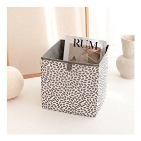 Rek Home Yaprak Gri Dolap İçi Çamaşır Oyuncak Düzenleyici Katlanır 28x28x28 cm Saklama Kutusu Organizer