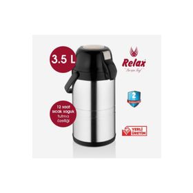 Relax Musluklu Siyah 3.5 lt Çelik Termos
