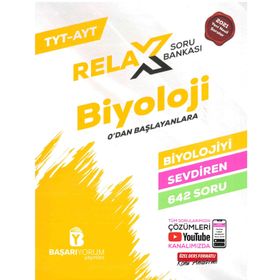 Relax Tyt-Ayt Biyoloji Soru Bankası-Başarıyorum Yayınları