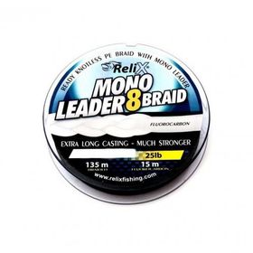 Relix Mono Leader 8 Braid 40 mm 135 m İpek Misina