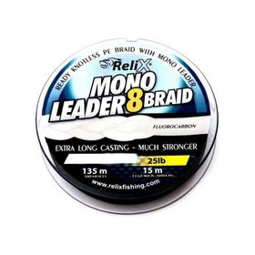 Relix Mono Leader 8 Braid 40 mm 135 m İpek Misina
