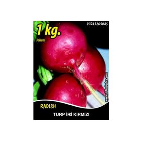 Rem Seeds 1kg Toros Kırmızısı Turp Tohumu