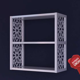 Remaks 3'lü Çok Amaçlı Beyaz Duvar Rafı