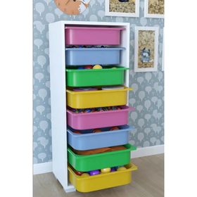 Remaks 8 Sepetli Renkli Çok Amaçlı Dolap