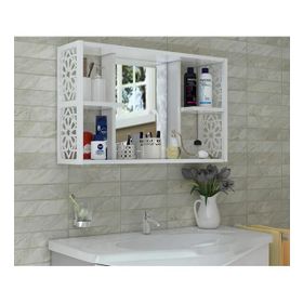 Remaks Beyaz Aynalı Lavabo Banyo Dolabı