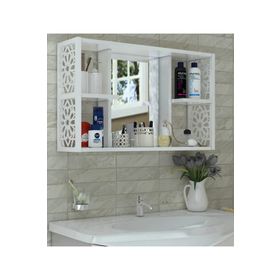 Remaks Beyaz Aynalı Lavabo Banyo Dolabı