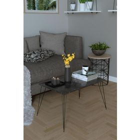 Remaks Elit Paris Siyah Mermer Orta Sehpa Orta Masa