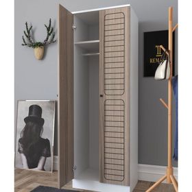 Remaks Fuga 2 Kapaklı Beyaz-Cordoba Elbise Dolabı