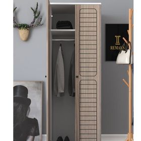 Remaks Fuga 2 Kapaklı Beyaz-Cordoba Elbise Dolabı