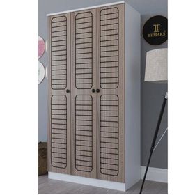 Remaks Fuga 3 Kapaklı Beyaz-Cordoba Elbise Dolabı