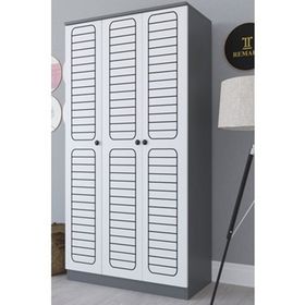 Remaks Fuga 3 Kapaklı Beyaz Elbise Dolabı