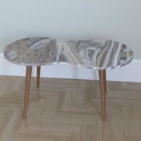 Remaks Londra Gri Mermer Orta Sehpa Orta Masa