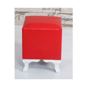 Remaks Lükens Kırmızı Kare Puf