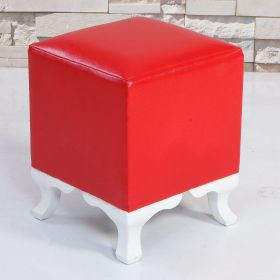 Remaks Lükens Kırmızı Kare Puf
