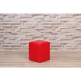 Remaks Lükens Kırmızı Kare Puf