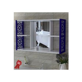 Remaks Mavi Aynalı Lavabo Banyo Dolabı