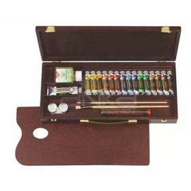 Rembrandt RT01840004 Ahşap Kutulu Traditional Set Yağlı Boya