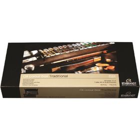 Rembrandt RT01840004 Ahşap Kutulu Traditional Set Yağlı Boya