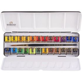 Rembrandt RT05838625 24'lü Metal Kutu Tablet Sulu Boya