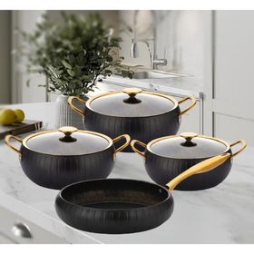 Remetta Granit Livia Gold 7 Parça Güveç Seti