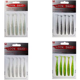 Remixon Look Shad 9 cm 5 Adet Standart-Smoke Blue Yem